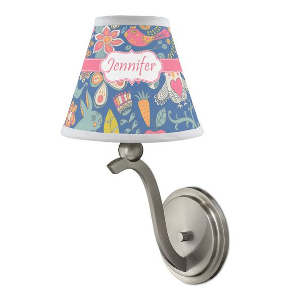 Owl & Hedgehog Small Chandelier Lamp - LIFESTYLE (on wall lamp)