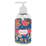 Owl & Hedgehog Plastic Soap / Lotion Dispenser (8 oz - Small - White) (Personalized)