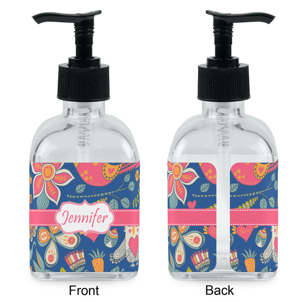 Owl & Hedgehog Glass Soap/Lotion Dispenser - Approval