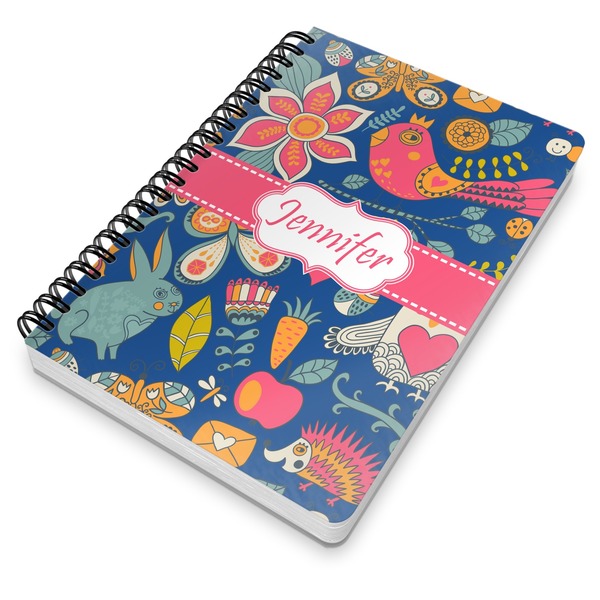 Owl & Hedgehog Spiral Journal 7 x 10 - Main