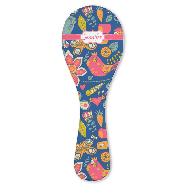 Custom Owl & Hedgehog Ceramic Spoon Rest (Personalized)