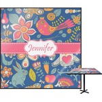 Owl & Hedgehog Square Table Top - 24" (Personalized)