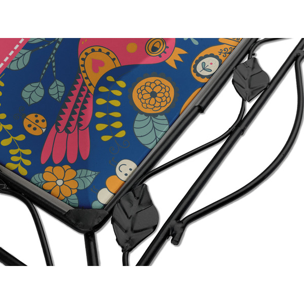 Owl & Hedgehog Square Trivet - Detail