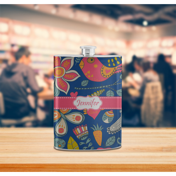 Owl & Hedgehog Stainless Steel Flask - LIFESTYLE 2