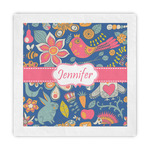 Owl & Hedgehog Standard Decorative Napkins (Personalized)