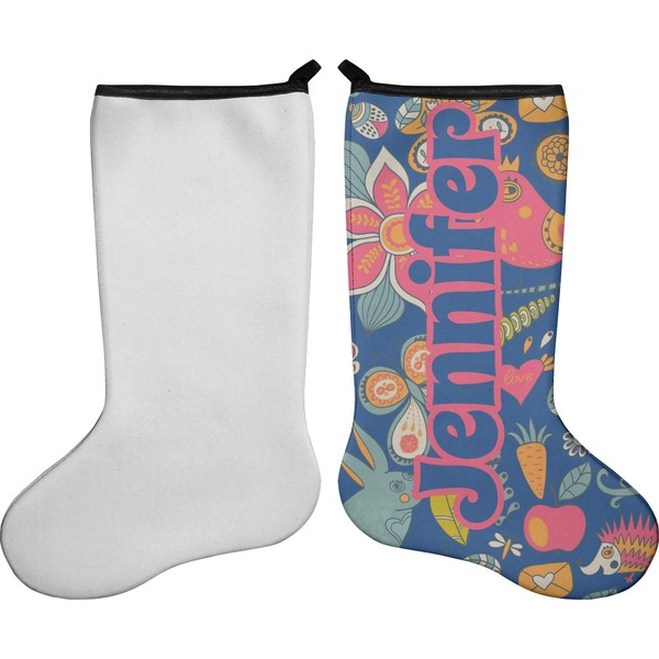 Owl & Hedgehog Stocking - Single-Sided - Approval