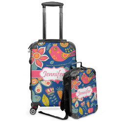 Owl & Hedgehog Kids 2-Piece Luggage Set - Suitcase & Backpack (Personalized)