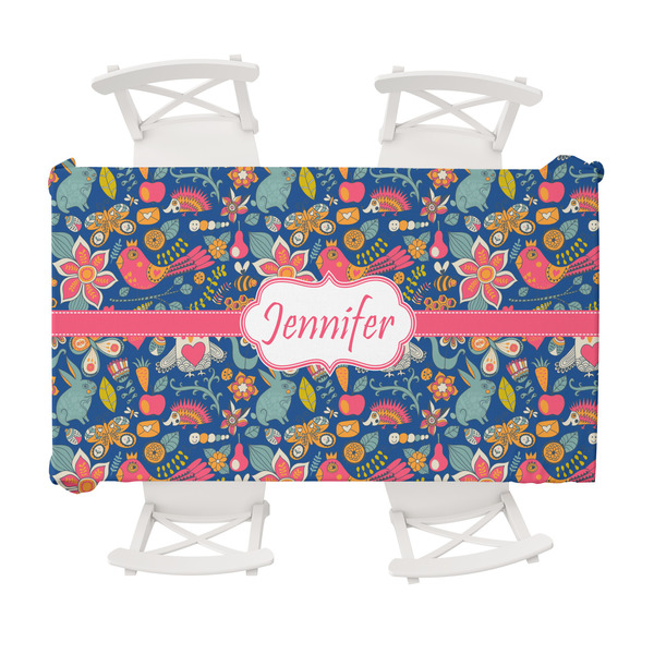 Custom Owl & Hedgehog Tablecloth - 58"x102" (Personalized)