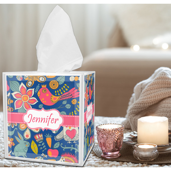 Owl & Hedgehog Tissue Box - LIFESTYLE