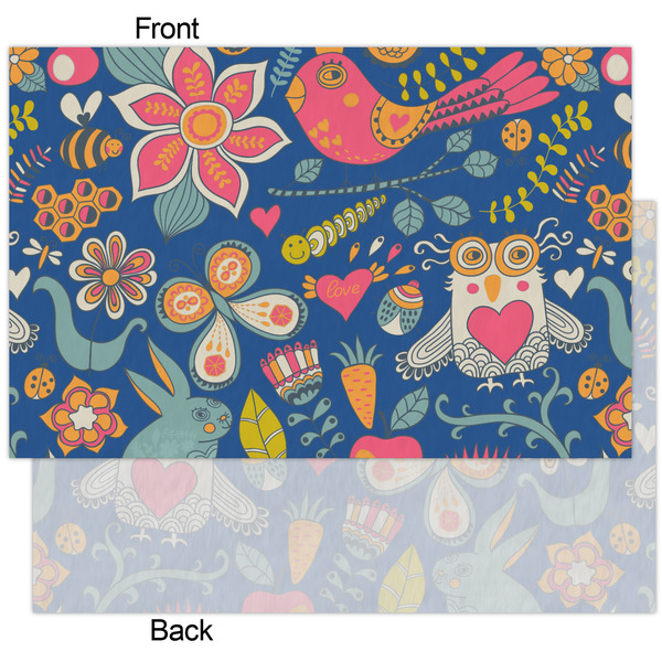 Owl & Hedgehog Tissue Paper - Heavyweight - XL - Front & Back