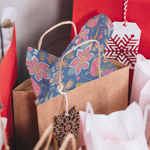 Owl & Hedgehog Tissue Paper - In Gift Bag