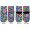 Owl & Hedgehog Toddler Ankle Socks - Double Pair - Front and Back - Apvl