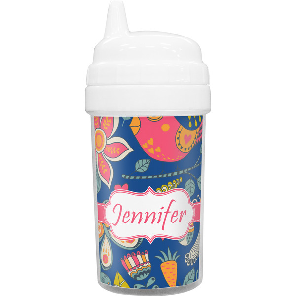 Custom Owl & Hedgehog Sippy Cup (Personalized)