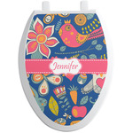 Owl & Hedgehog Toilet Seat Decal - Elongated (Personalized)