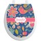 Owl & Hedgehog Toilet Seat Decal (Personalized)