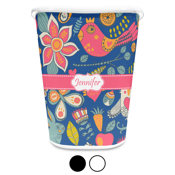 Owl & Hedgehog Custom Waste Basket