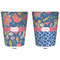 Owl & Hedgehog Trash Can White - Front and Back - Apvl