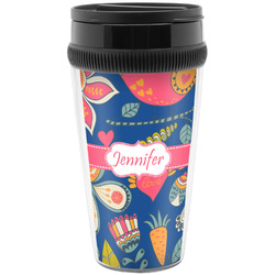 Owl & Hedgehog Acrylic Travel Mug without Handle (Personalized)