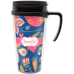 Owl & Hedgehog Acrylic Travel Mug with Handle (Personalized)