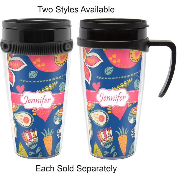 Owl & Hedgehog Travel Mugs - with & without Handle
