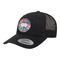 Owl & Hedgehog Trucker Hat - Black (Personalized)