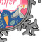 Owl & Hedgehog Vintage Snowflake - Detail