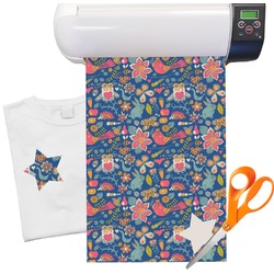 Owl & Hedgehog Heat Transfer Vinyl Sheet (12"x18")