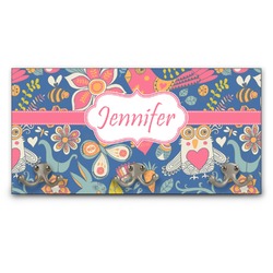 Owl & Hedgehog Wall Mounted Coat Rack (Personalized)