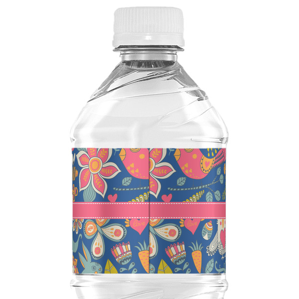Owl & Hedgehog Water Bottle Label - Back View