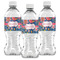 Owl & Hedgehog Water Bottle Labels - Front View