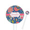 Owl & Hedgehog 5.5" Round Plastic Stir Sticks - White - Double Sided (Personalized)