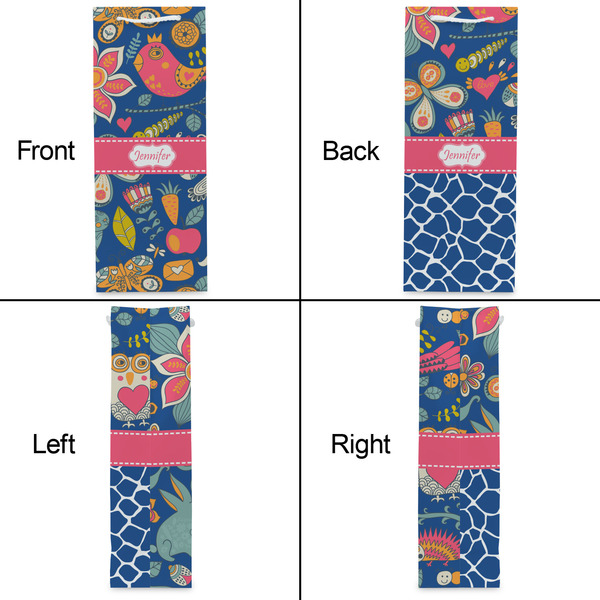 Owl & Hedgehog Wine Gift Bag - Gloss - Approval