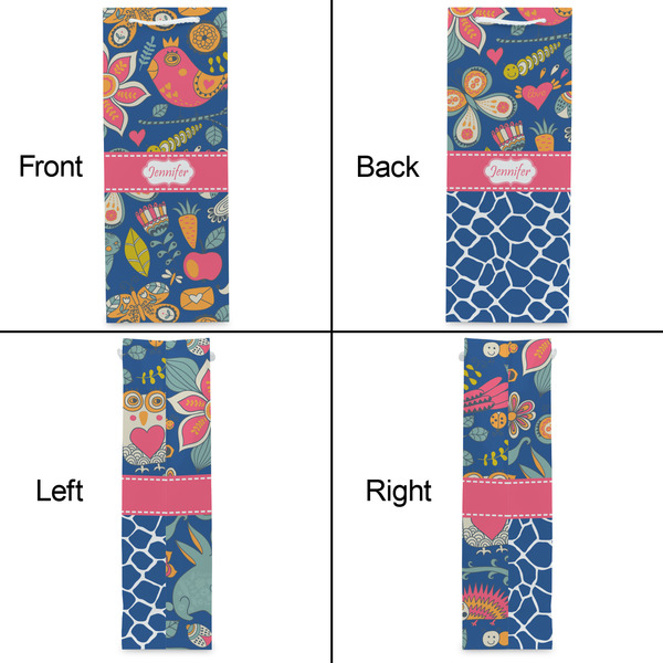 Owl & Hedgehog Wine Gift Bag - Matte - Approval