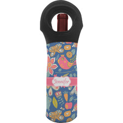 Owl & Hedgehog Wine Tote Bag (Personalized)