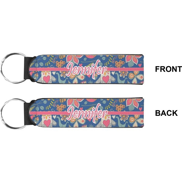 Owl & Hedgehog Wristlet (Front + Back)