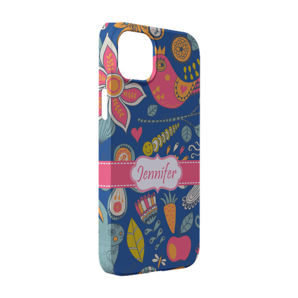 Custom Owl & Hedgehog iPhone Case - Plastic - iPhone 14 (Personalized)