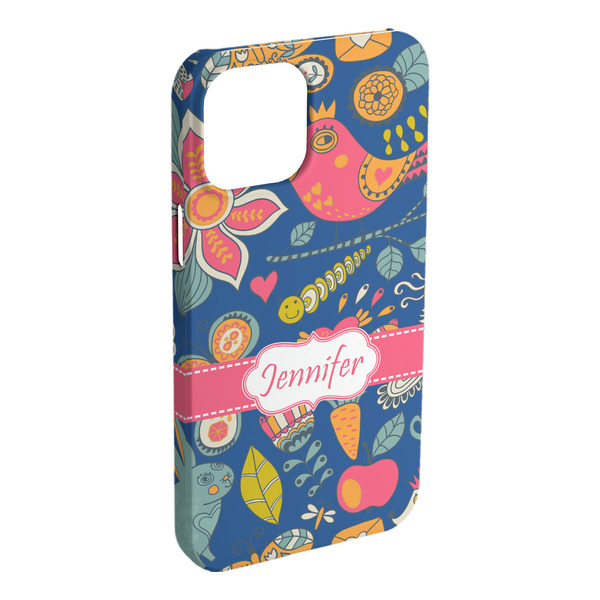 Custom Owl & Hedgehog iPhone Case - Plastic (Personalized)