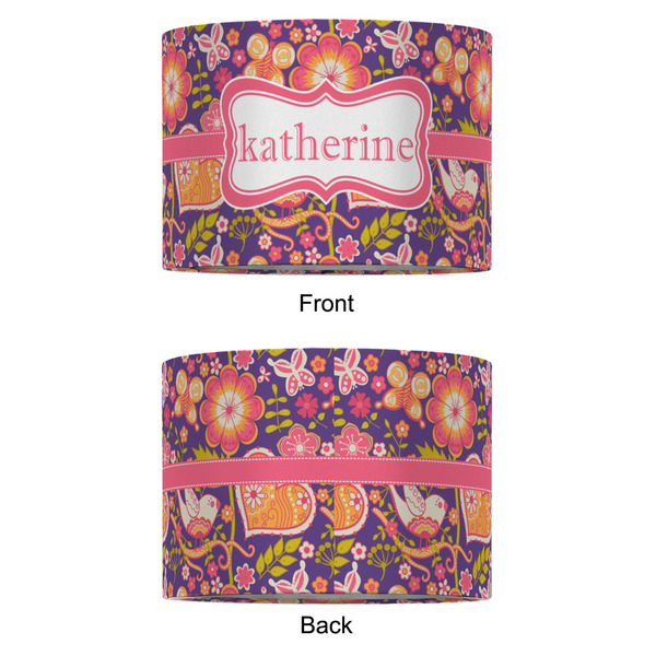 Birds & Hearts 12" Drum Lampshade - APPROVAL (Fabric)