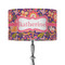 Birds & Hearts 12" Drum Lampshade - ON STAND (Fabric)