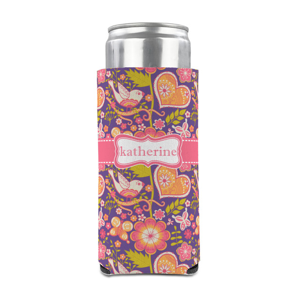 Birds & Hearts 12oz Tall Can Sleeve - FRONT (on can)