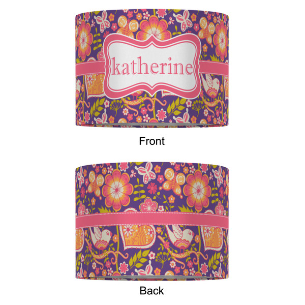 Birds & Hearts 16" Drum Lampshade - APPROVAL (Fabric)