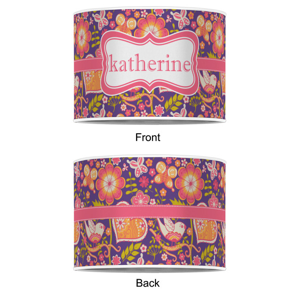 Birds & Hearts 16" Drum Lampshade - APPROVAL (Poly Film)