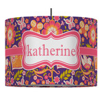 Birds & Hearts Drum Pendant Lamp (Personalized)