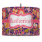 Birds & Hearts Drum Pendant Lamp (Personalized)