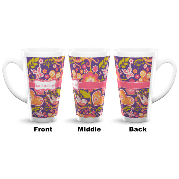 Birds & Hearts 16 Oz Latte Mug - Approval