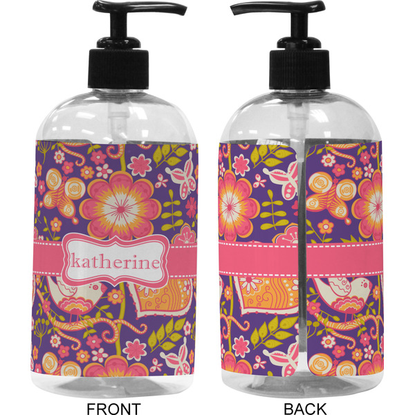 Birds & Hearts 16 oz Plastic Liquid Dispenser (Approval)