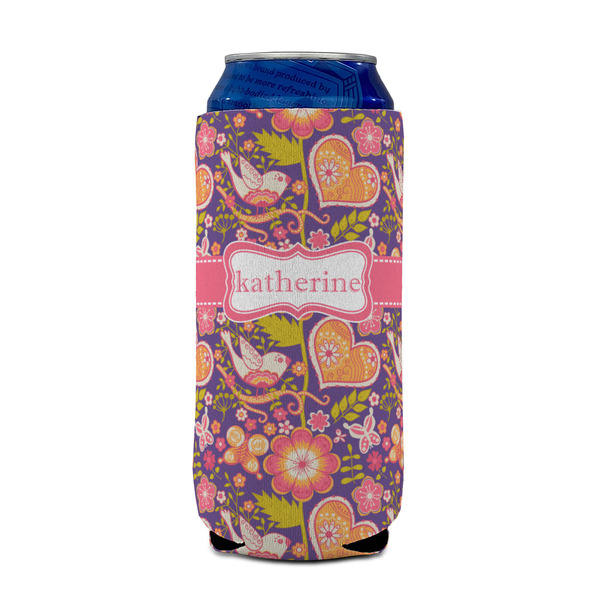 Birds & Hearts 16oz Can Sleeve - FRONT (on can)