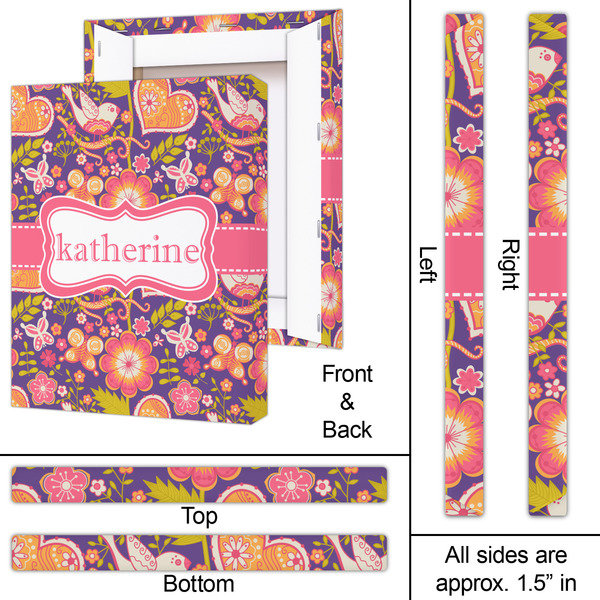 Birds & Hearts 16x20 - Canvas Print - Approval