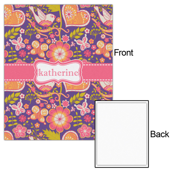 Birds & Hearts 16x20 - Matte Poster - Front & Back