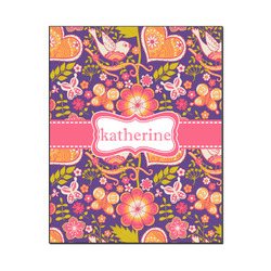 Birds & Hearts Wood Print - 16x20 (Personalized)